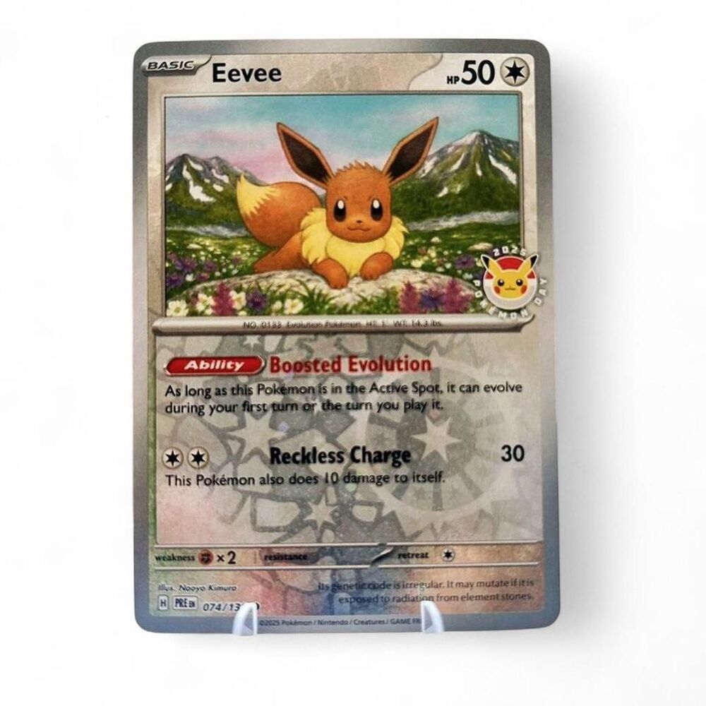 Eevee 074/13 Stamped Pokémon Day Pokémon Card